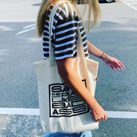 Tote bag - Made from recycled plastic bottles and recycled organic cotton