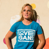 Recycled clothing, recycled polyester, ethical clothing, sustainable clothing,  vegan clothing, save the planet, vegan, vegan slogan, love gang store, love gang. vegan tee, vegan slogan tee.  maglietta vegana etica sostenibile: camiseta  vegano ético y sostenible. Vegan gift ideas. sustainable gift. 
