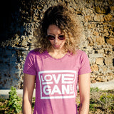 Women's fitted vegan tee - Recycled polyester - Love Gang